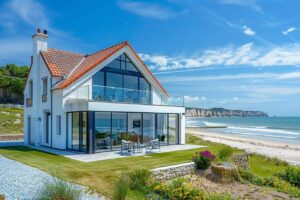 Vente de maisons en bord de mer en Normandie : villas avec vue sur la côte à acheter